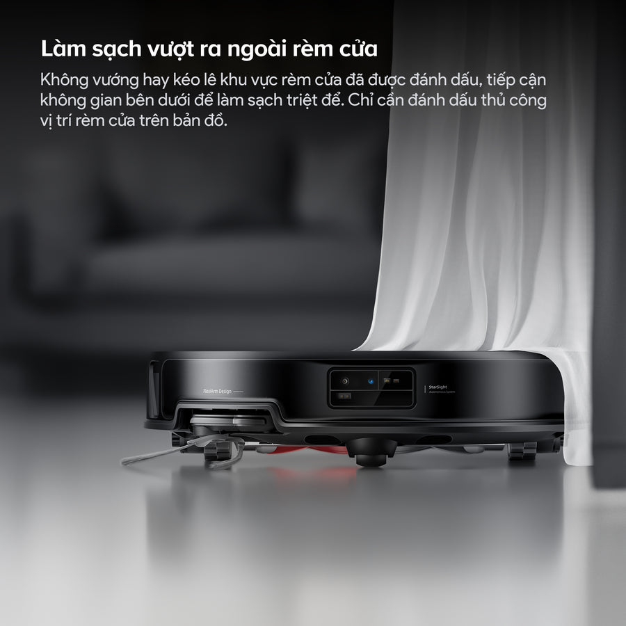 Làm sạch vượt ra ngoài rèm cửa - Roborock Saros 20 (Cấp xả nước tự động)