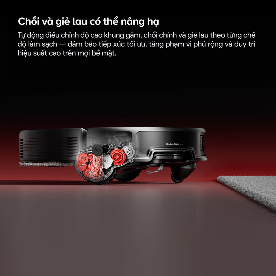 Chổi và giẻ lau có thể nâng hạ - Roborock Saros 20
