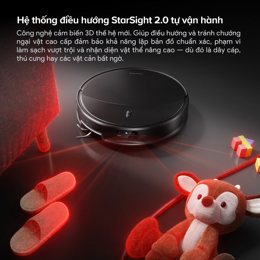 Hệ thống điều hướng StarSight 2.0 tự vận hành - Roborock Saros 20