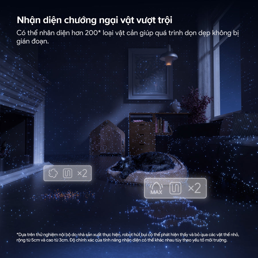 Nhận diện chướng ngại vật vượt trội - Roborock Saros 20