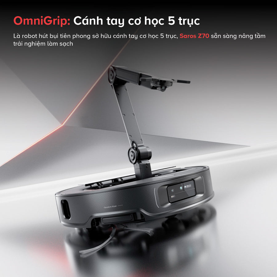 OmniGrip: Cánh tay cơ học 5 trục - Roborock Saros Z70
