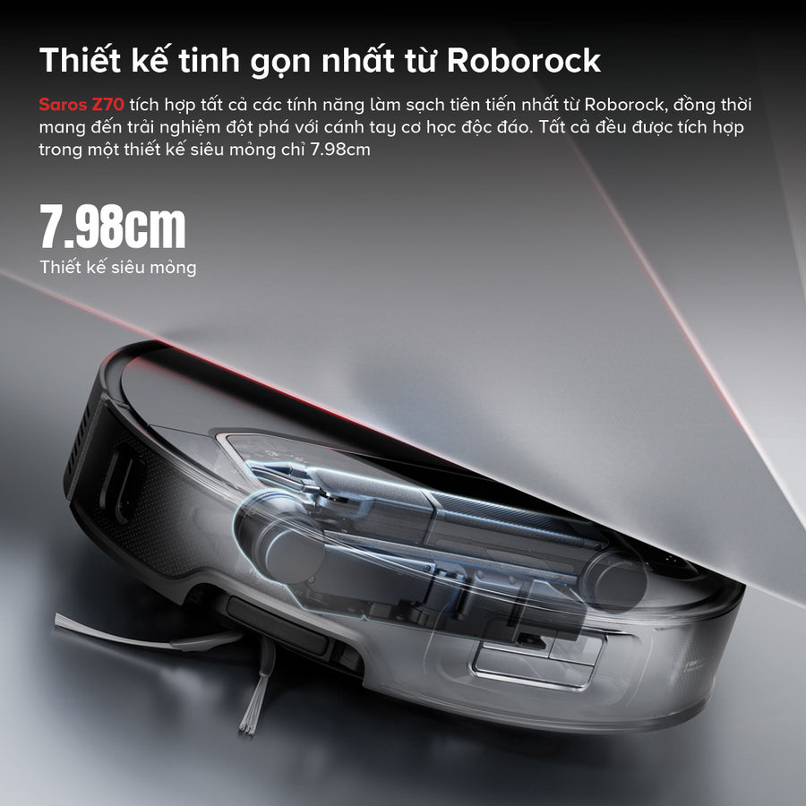 Thiết kế tinh gọn nhất từ Roborock - Roborock Saros Z70