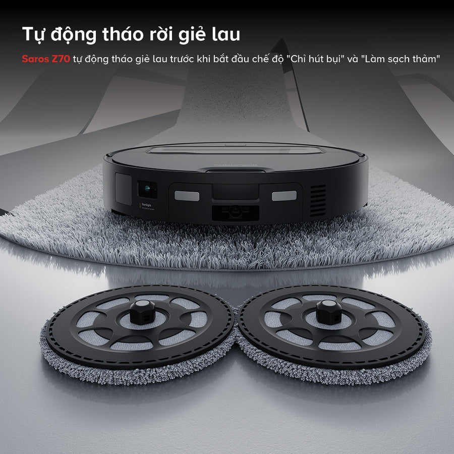 Tự động tháo rời giẻ lau - Roborock Saros Z70